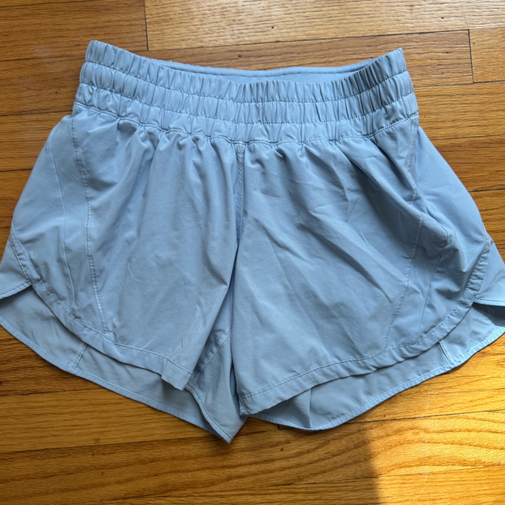 lululemon athletica Light Blue track that Shorts